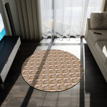 Watercolor Sewing Supplies 2 Round Rug