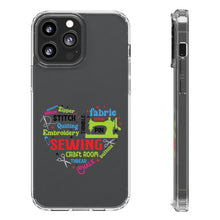 Colorful Sewing Word Cloud - Clear Cases