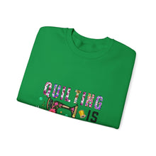 Floral Quilting is My Therapy Unisex Heavy Blend™ Crewneck Sweatshirt
