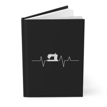 Sewing Machine Heart Beat Hardcover Journal Matte