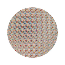 Watercolor Sewing Supplies 1 Round Rug