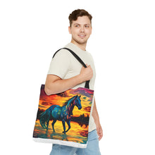 Colorful Modern Horse Tote Bag