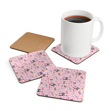 Sewing Elements Pink Corkwood Coaster Set