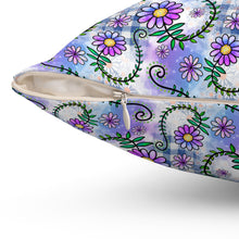 Floral Collage Pattern 2 Spun Polyester Square Pillow