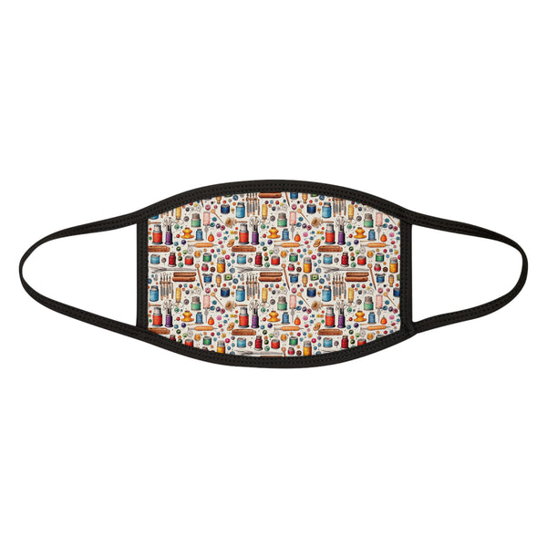 Watercolor Sewing Supplies 1 Fabric Face Mask