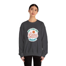 Just A Girl Crochet Unisex Heavy Blend™ Crewneck Sweatshirt