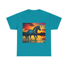 Colorful Modern Horse Unisex Heavy Cotton Tee