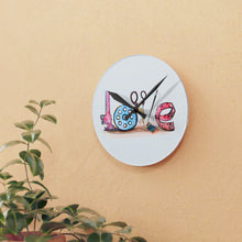 Sewing Love Acrylic Wall Clock