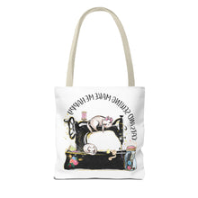 Cats and Sewing Tote Bag