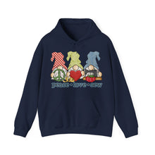 Peace, Love, Sew Gnomes Unisex Heavy Blend™ Hooded Sweatshirt