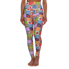 Quilt Pattern 2 High Waisted Yoga Leggings