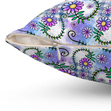 Floral Collage Pattern 2 Spun Polyester Square Pillow