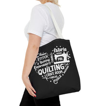 Quilting Word Cloud Tote Bag