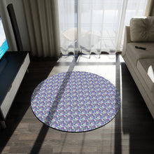 Floral Collage Pattern 2 Round Rug