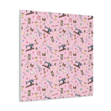 Sewing Elements Pink - Canvas Gallery Wraps