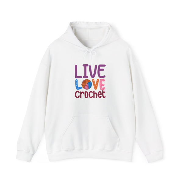 Live Love Crochet Unisex Heavy Blend™ Hooded Sweatshirt