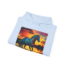 Colorful Modern Horse Unisex Heavy Blend™ Hooded Sweatshirt