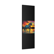 Colorful Modern Horse - Canvas Gallery Wraps - Black