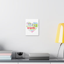 Colorful Sewing Word Cloud - Canvas Gallery Wraps