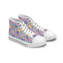 Packed Watercolor Buttons Women's High Top Sneakers