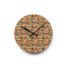 Watercolor Sewing Supplies 10 Acrylic Wall Clock