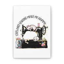 Cats and Sewing - Canvas Gallery Wraps