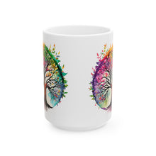 Colorful Tree of Life Ceramic Mug, (11oz, 15oz)