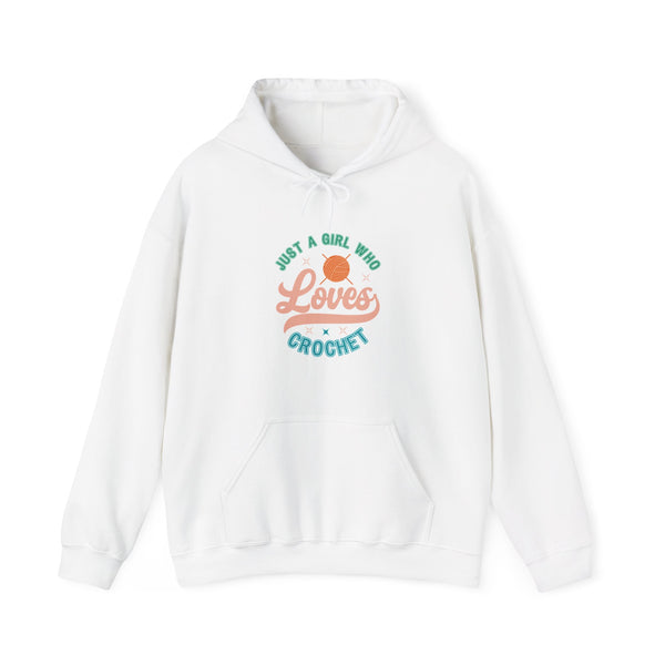 Just A Girl Crochet Unisex Heavy Blend™ Hooded Sweatshirt