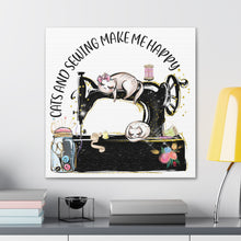 Cats and Sewing - Canvas Gallery Wraps