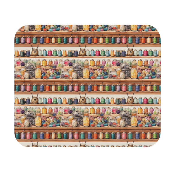 Watercolor Sewing Supplies 4 Mouse Pad (Rectangle)