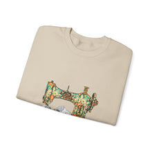 Retro Gorgeous Sewing Machine Unisex Heavy Blend™ Crewneck Sweatshirt
