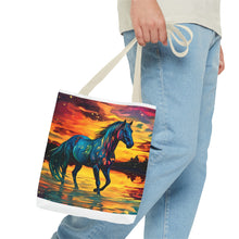 Colorful Modern Horse Tote Bag