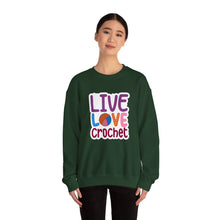 Live Love Crochet Unisex Heavy Blend™ Crewneck Sweatshirt