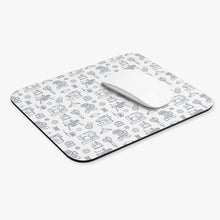 Outlined Sewing Elements Mouse Pad (Rectangle)