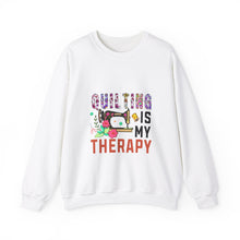 Floral Quilting is My Therapy Unisex Heavy Blend™ Crewneck Sweatshirt