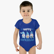 Happy Hanukkah Gnomes Infant Baby Rib Bodysuit