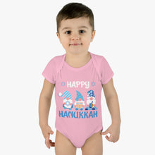 Happy Hanukkah Gnomes Infant Baby Rib Bodysuit