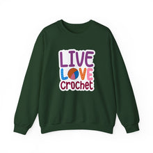 Live Love Crochet Unisex Heavy Blend™ Crewneck Sweatshirt