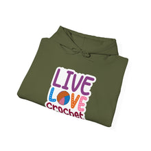 Live Love Crochet Unisex Heavy Blend™ Hooded Sweatshirt