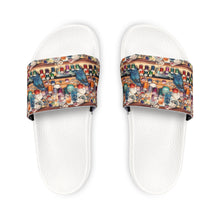 Watercolor Sewing Supplies 3 Women's PU Slide Sandals