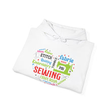 Colorful Sewing Word Cloud Unisex Heavy Blend™ Hooded Sweatshirt