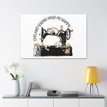 Cats and Sewing - Canvas Gallery Wraps