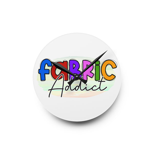 Fabric Addict Acrylic Wall Clock