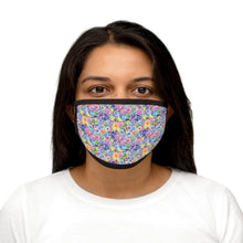 Packed Watercolor Buttons Fabric Face Mask