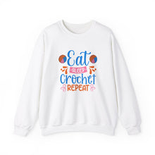 Eat Sleep Crochet Repeat Unisex Heavy Blend™ Crewneck Sweatshirt
