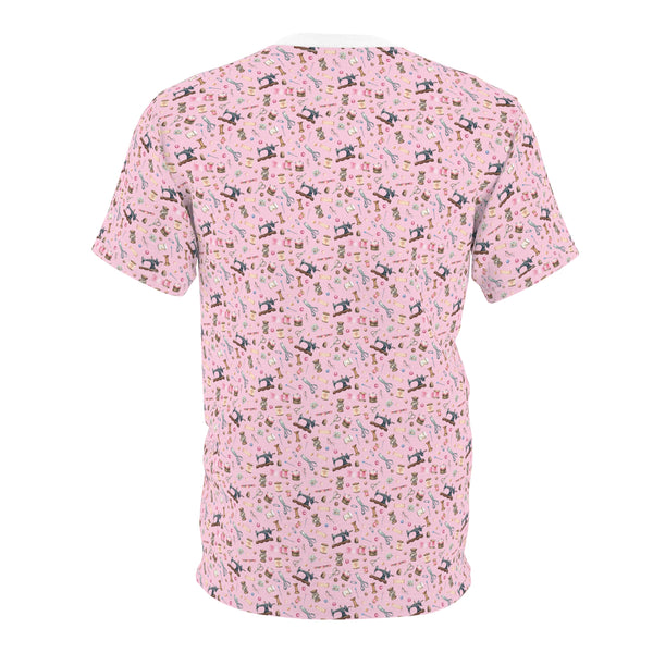 Sewing Elements Pink Unisex Cut & Sew Tee