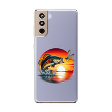 Bass Fish Over Sunset - Clear Cases