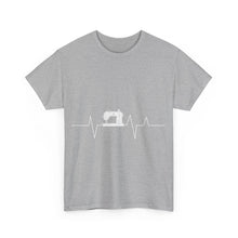 Sewing Machine Heart Beat Unisex Heavy Cotton Tee