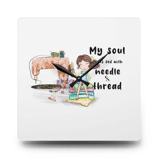 My Soul is Fed Acrylic Wall Clock