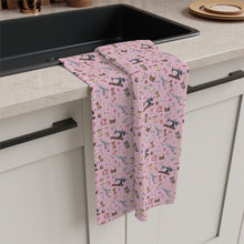 Sewing Elements Pink Microfiber Tea Towel